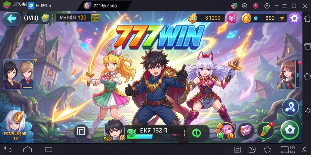 Screenshot gameplay 777WIN menunjukkan aksi pertarungan anime yang mendebarkan.