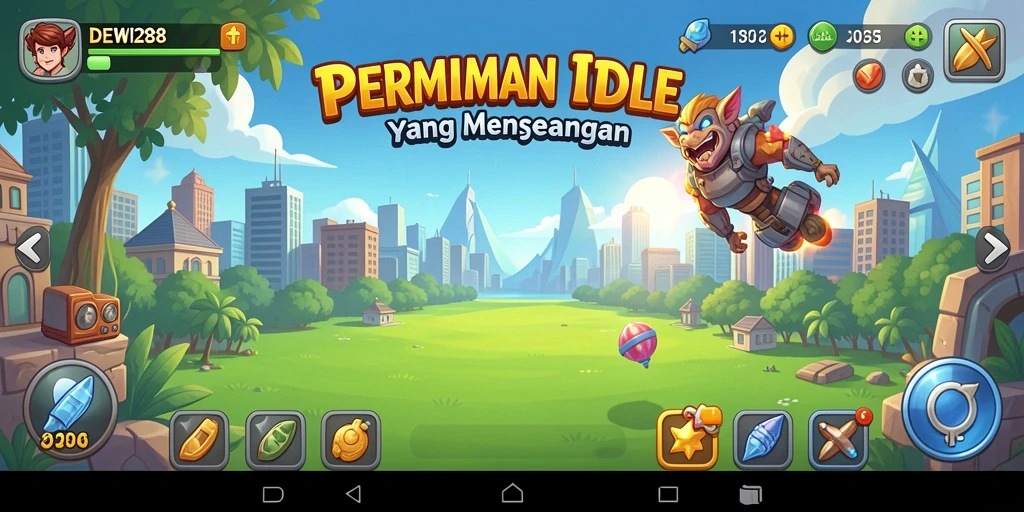 Tangkapan layar menunjukkan pengalaman seru bermain DEWI288 di genre Idle.