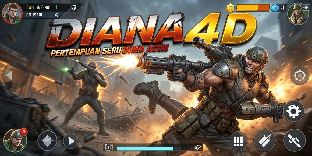 Screenshot DIANA4D menampilkan momen seru dalam gameplay Action.