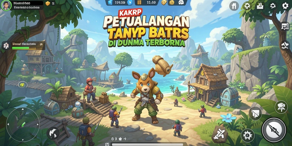 Tampilan gameplay KAKRP yang menakjubkan di dunia terbuka.