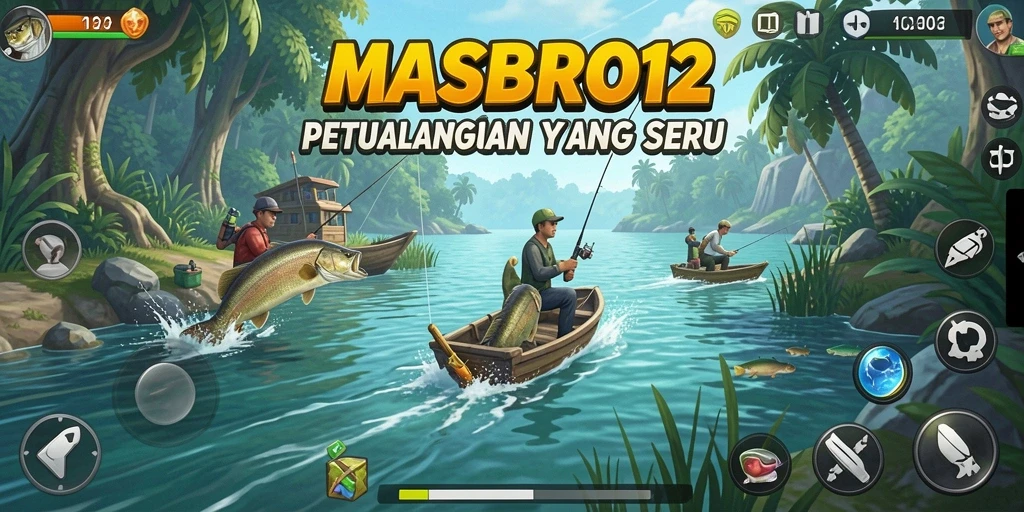 Gameplay memancing yang memukau dan interaktif di MASBRO12.