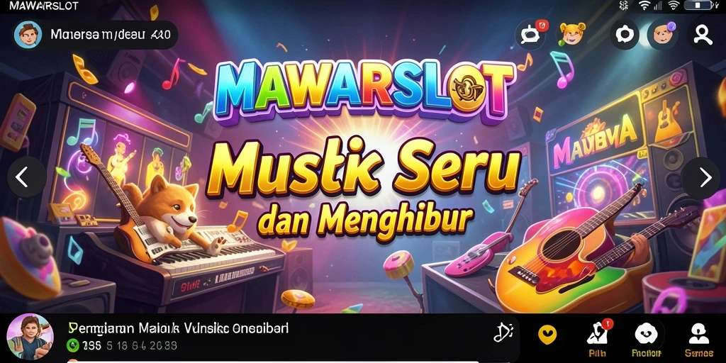 Tampilan gameplay MAWARSLOT yang penuh warna dan dinamis.