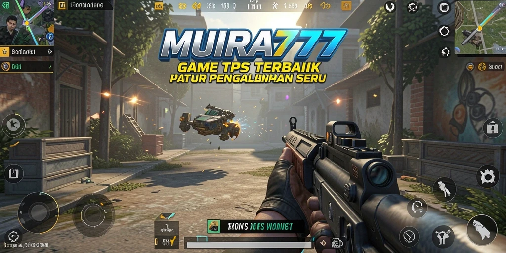 Tangkapan layar menampilkan aksi seru dalam game TPS.