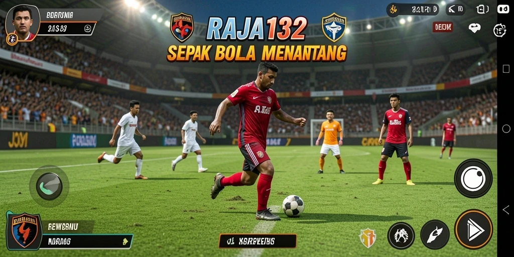 Tampilan gameplay RAJA132 yang menegangkan saat pertandingan berlangsung.