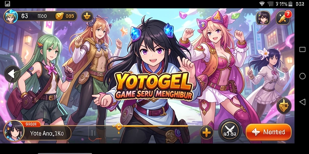 Gameplay seru YOTOGEL dengan karakter Anime yang menarik.